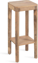 Two-Tier Square Wood Accent Table