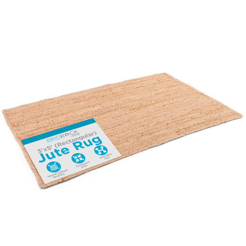 3x5 Natural Jute Area Rug – Braided, Handcrafted