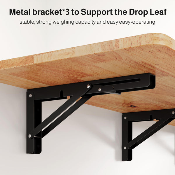 41.7" Kitchen Island with Drop Leaf, Storage Cabinet & Drawer