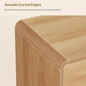 55-Inch 6-Drawer Dresser – Natural Wood Finish