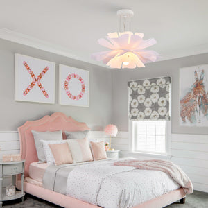 Floral Pendant Light – 2-Light Modern Chandelier
