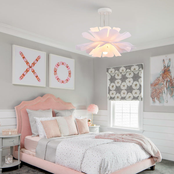 Floral Pendant Light – 2-Light Modern Chandelier