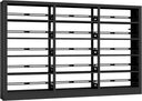 5-Tier Metal Bookcase with Adjustable Shelves
