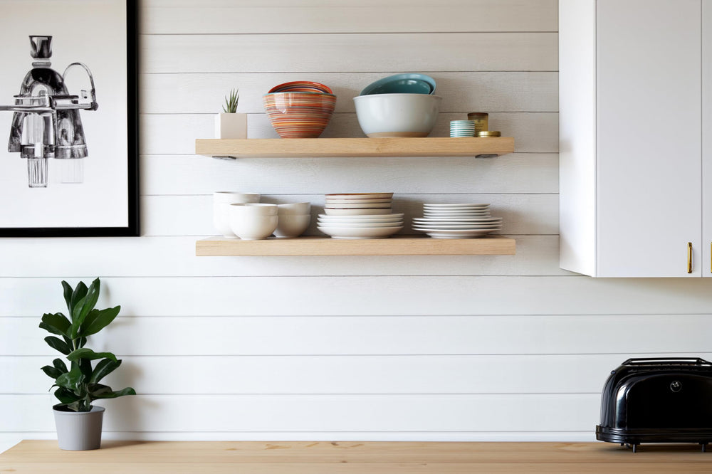 White Oak Floating Shelves Set of 2 | 11" Deep | Wall Mount
