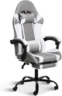 Ergonomic Gaming Chair with Footrest & Lumbar Support