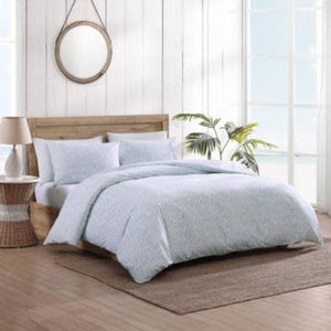 Tropical Floral Cotton Duvet Cover Set with Shams