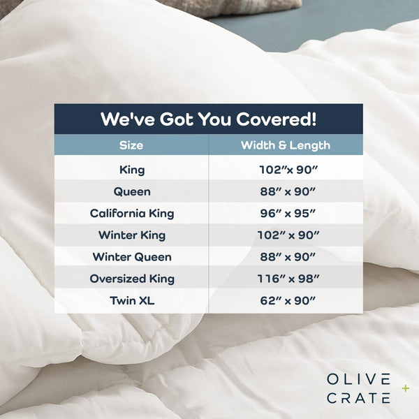 Bamboo Cooling Comforter – All Season Duvet Insert