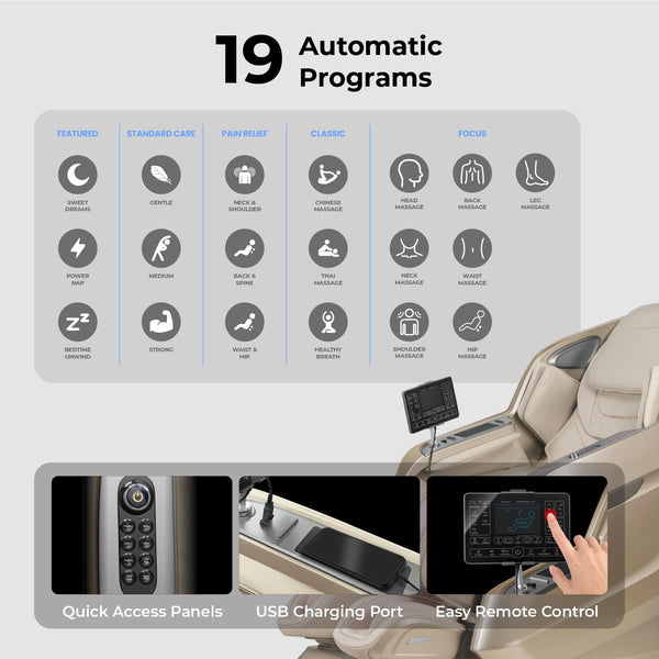 4D Full Body Massage Chair with Zero Gravity