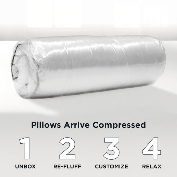 Adjustable Allergen-Barrier Pillow 2-Pack – Standard/Queen