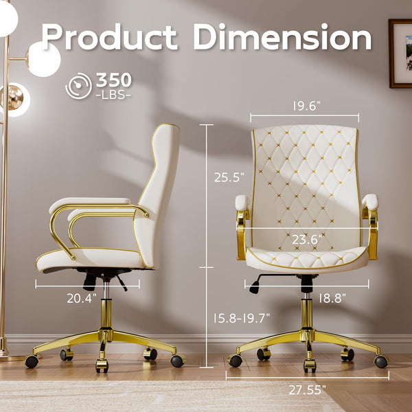 Diamond Quilted Swivel Executive Office Chair