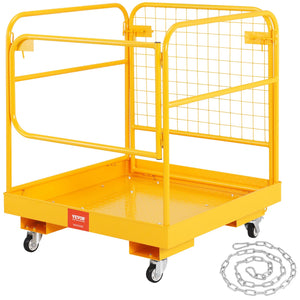 Collapsible Forklift Safety Cage Work Platform with Wheels
