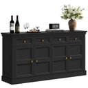 63-Inch Buffet Cabinet with Storage, 4 Doors, Drawers & Shelves
