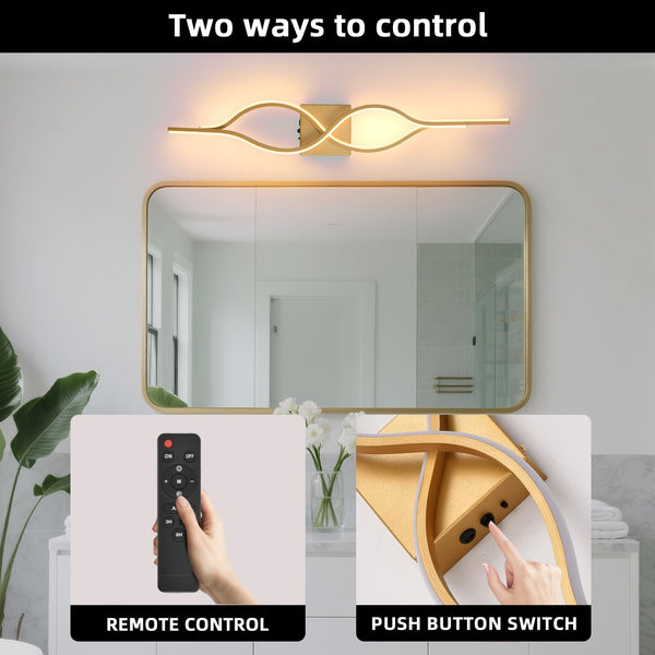 LED Wall Sconces Set of 2 – Dimmable, Remote Control, USB Rechargeable