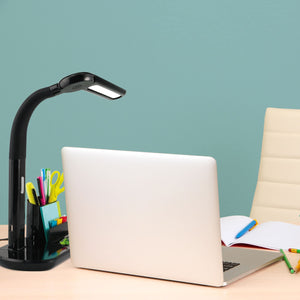 LED Pivoting Bankers Lamp with USB Charging Port