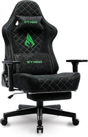 Gaming Chair with Footrest, 2D Armrests, 150° Recline, High Back Ergonomic Chair