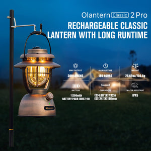 Rechargeable LED Camping Lantern with Dual Light Sources