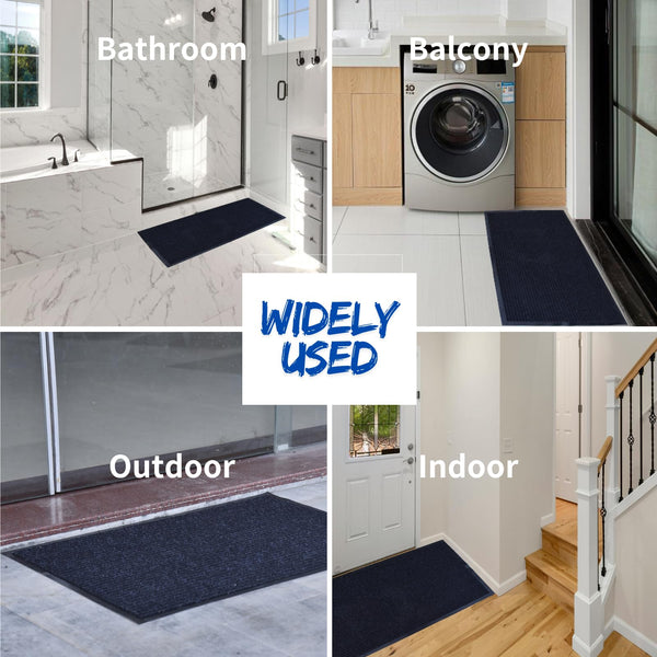 Heavy-Duty Indoor Outdoor Door Mat with Anti-Slip PVC Backing