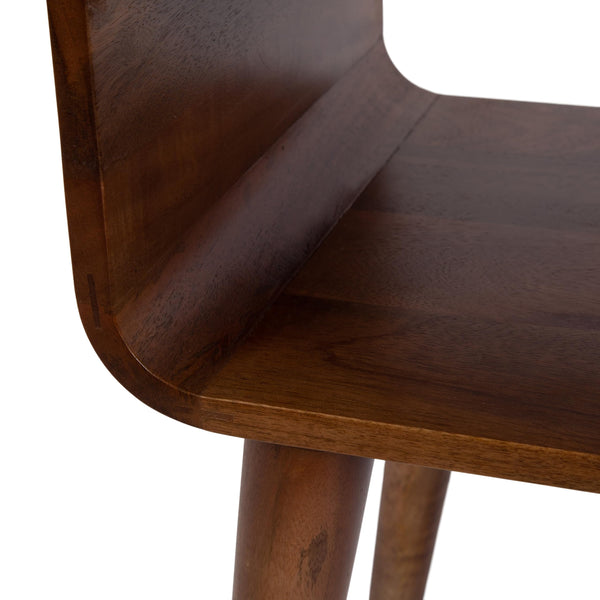 Mid-Century Side Table with Storage