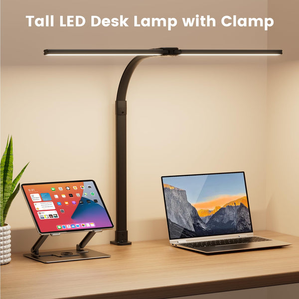LED Desk Lamp with Clamp & Remote Control
