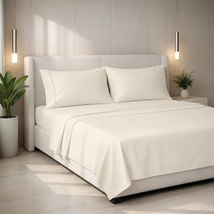 Egyptian Cotton Sateen Sheet Set – Deep Pocket, Hotel Quality