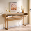 63" Console Table with Open Shelf