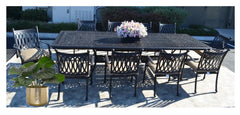 Grand Tuscany Outdoor Cast Aluminum Extendable Dining Set