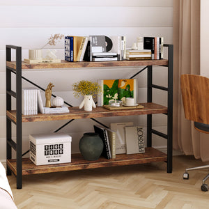Adjustable Bookshelf with Metal Frame – 3, 4 & 5-Tier