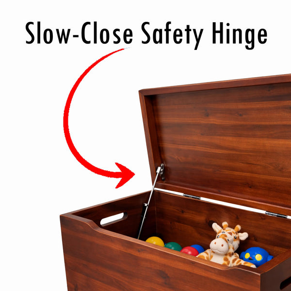 Solid Wood Storage Chest with Lid
