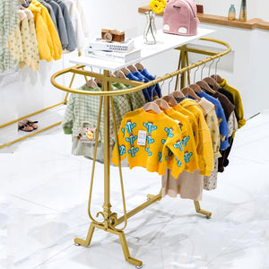 Oval Floor Standing Clothing Rack