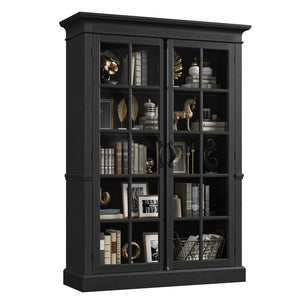 65" Tall Display Cabinet with Glass Door & Adjustable Shelves