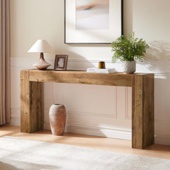 Reclaimed Wood Console Table 63"