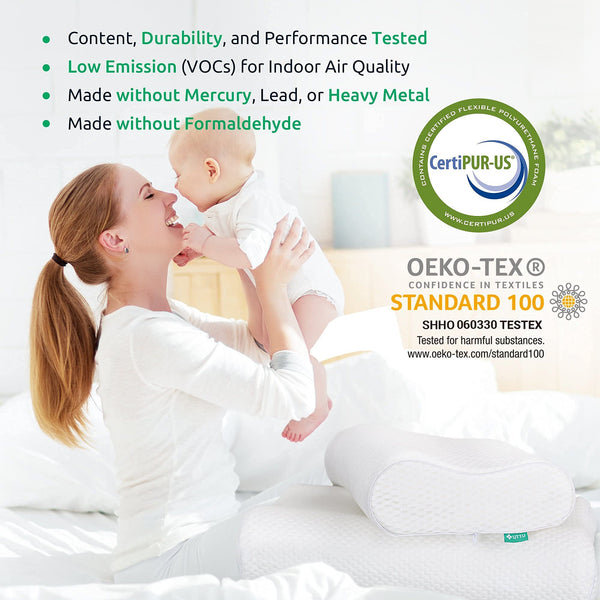 Cervical Memory Foam Pillow – Adjustable Contour Neck Support