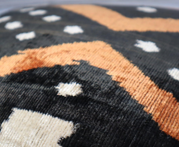 Handmade Velvet Throw Pillow with Down Feather Insert – 16x16 Inch