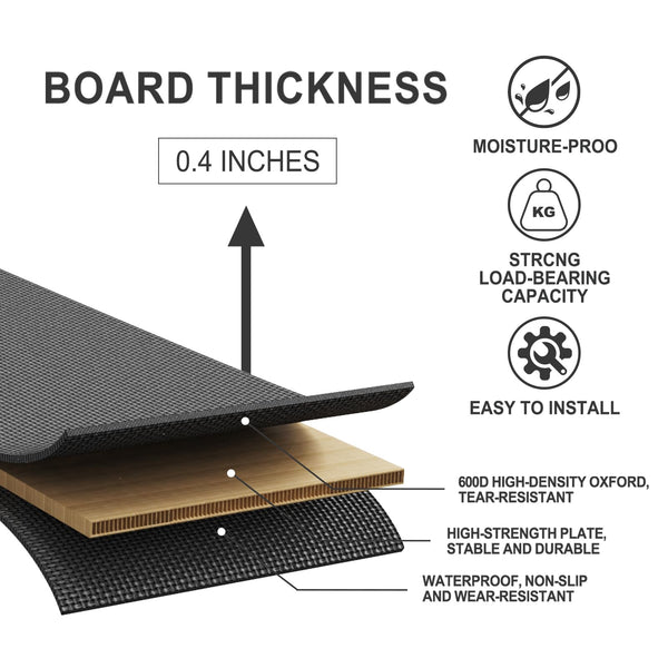 Folding Bunkie Board Bed Support Panel — Full, Queen & King