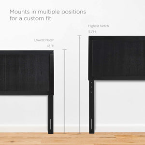 Full Wood Headboard – Black
