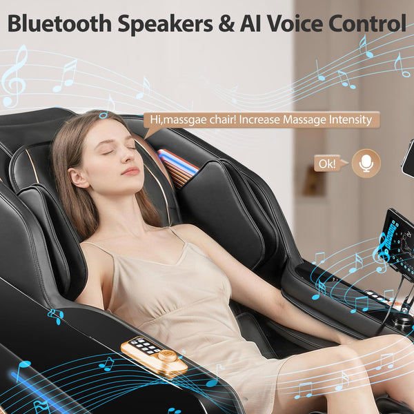 4D Zero Gravity Full Body Massage Chair with SL-Track
