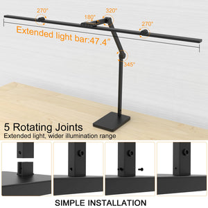 36W Ultra Bright LED Architect Desk Lamp with Base
