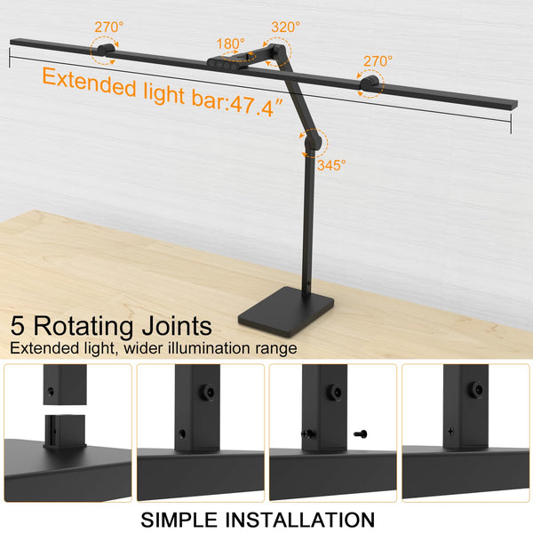 36W Ultra Bright LED Architect Desk Lamp with Base
