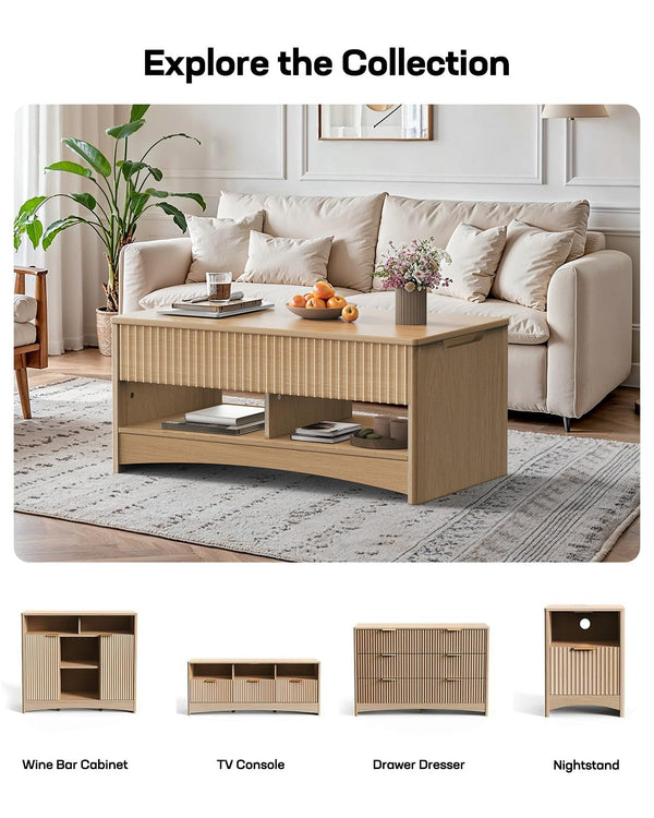 Lift Top Coffee Table with Storage