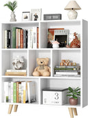 3-Tier Open Bookcase with Metal Legs