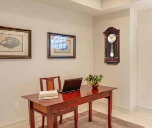Oak Wood Pendulum Wall Clock with Chimes