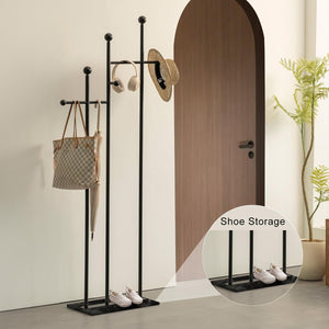 Freestanding Coat Rack with Marble Base