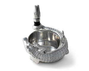 Alligator Wine Coaster & Bottle Stopper Set