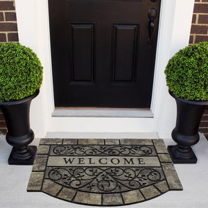 Heavy Duty Rubber Welcome Mat – Non-Slip, Outdoor, 24" x 36"