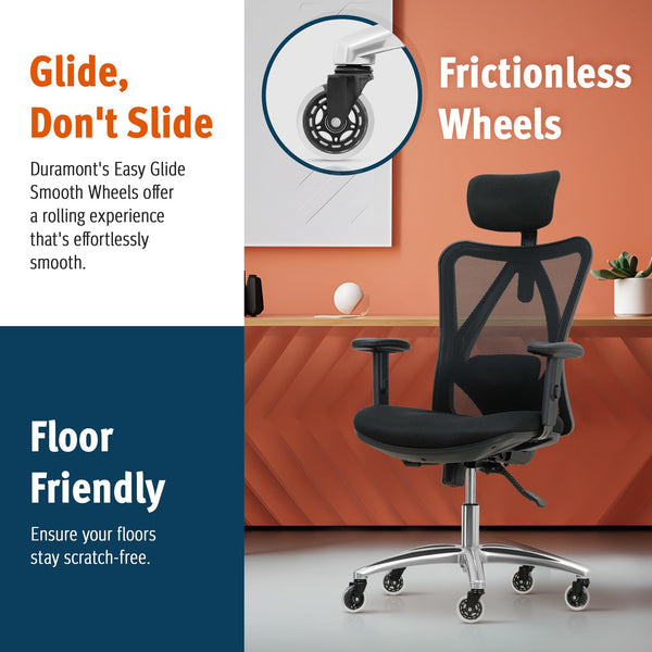 Ergonomic Mesh Office Chair with 4D Lumbar Support