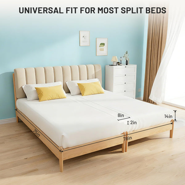 3-in-1 Bed Bridge Kit | Twin XL to King Converter with Split King Gap Filler