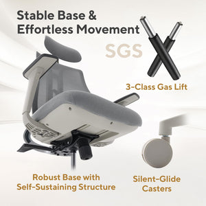 Ergonomic Mesh High-Back Office Chair with 3D Armrests