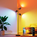 Triple-Head LED Tree Floor Lamp with Smart Controls