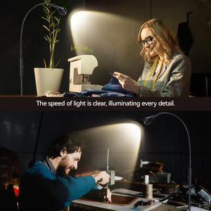 Adjustable LED Beam Floor Lamp with Gooseneck