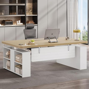 63" Adjustable Standing Desk with Storage & Power Outlets